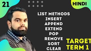 list methods ||append method ||sort method ||#21