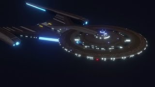 U.S.S. DISCOVERY NCC-1031 Jump (ST: Discovery -  Rivisited design) | Blender 3D Animation