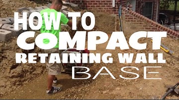 How to Compact a Retaining Wall Base Using a Vibrating Compactor in Hanover PA... RYAN