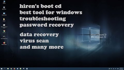 Hiren’s BootCD introduction and walk through
