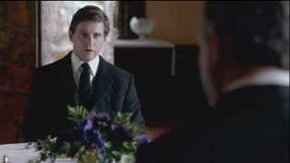 Downton Abbey Extended Scene 3x05 PBS - Tom Branson at Breakfast