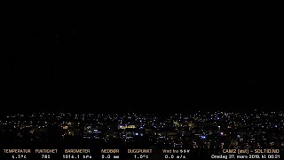 Timelapse Cam 2 - Natt til 27. mars 2019