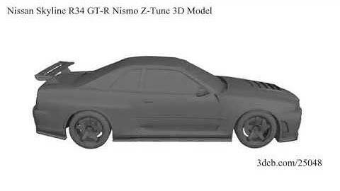 Nissan Skyline R34 GT-R Nismo Z-Tune 3D Model