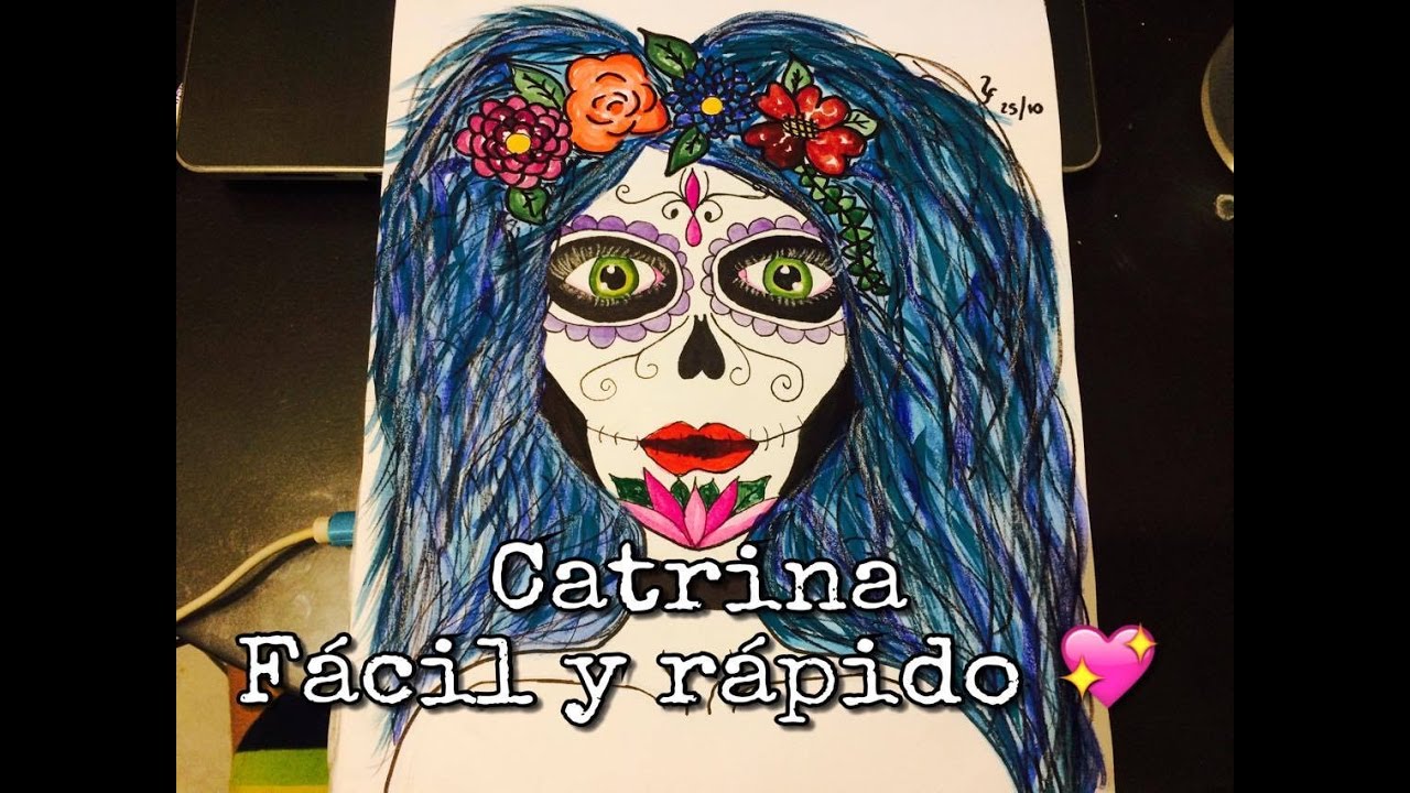 COMO DIBUJAR UNA CATRINA!! ❤ Fácil y Rápido!! Dia de muertos | Twist Art |  Cartoon Amino Español Amino