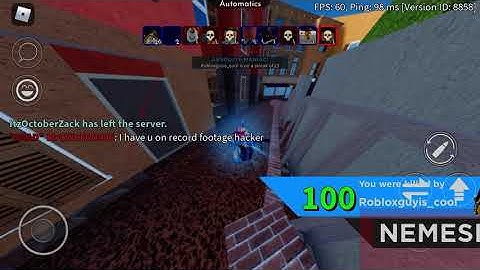 Caught the ROBLOX Player hacking on Arsenal Caught On 4K 📸