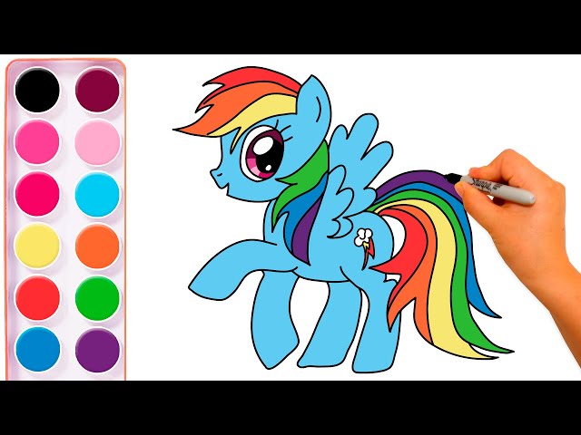 My little pony azul.(de 1 a 10 und)