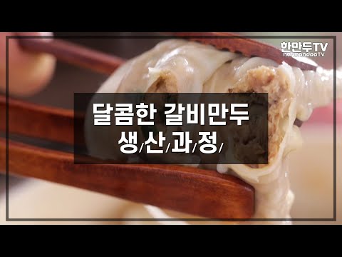 [만두 생산과정] 달콤한 갈비만두 생산, 갈비만두 만들기,  // HACCP인증 //Eng Sub