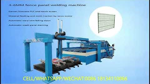 New designed type 3-6mm welded wire mesh panel making machine with mesh panel automatic stacking