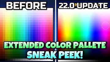 22.0 UPDATE SNEAK PEEK! - Extended Color Palette | Pixel Gun 3D