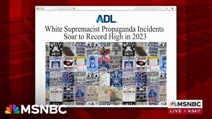 2023 A Record Breaking Year For White Supremacist Propaganda Incidents Report Finds
