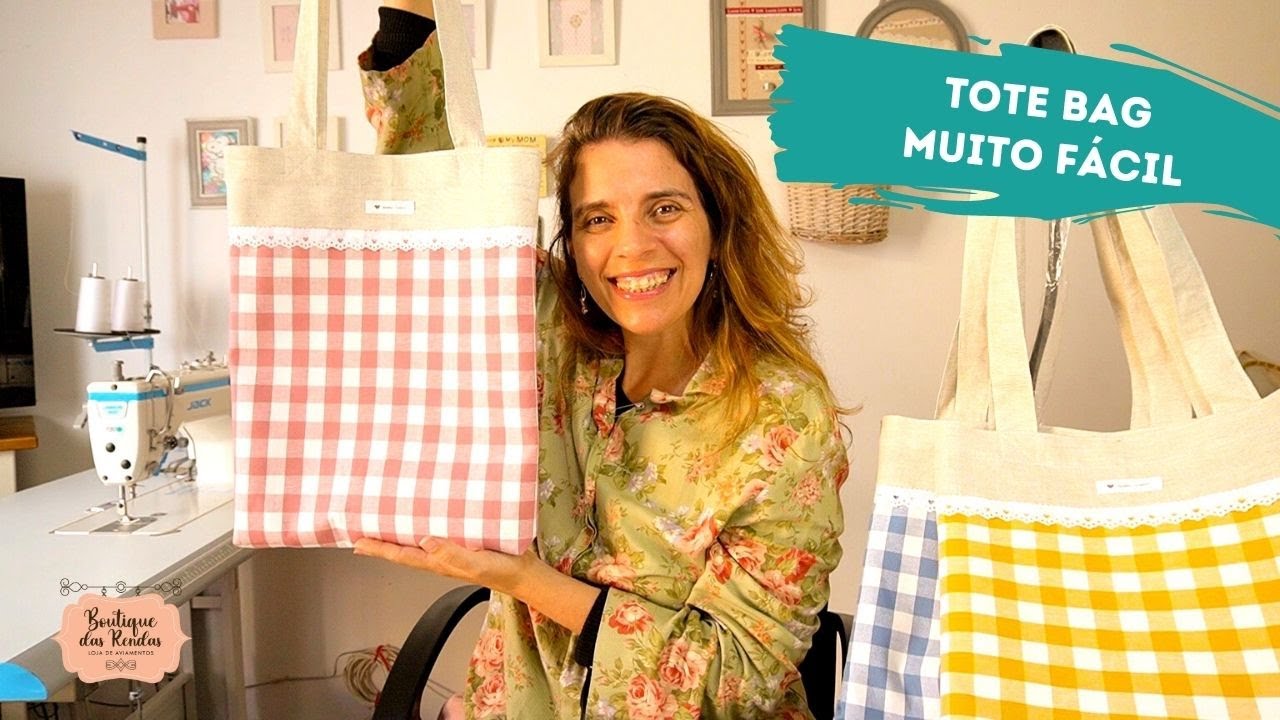 COMO FAZER TOTE BAG MUITO FÁCIL :: PAP 22 BOUTIQUE DAS RENDAS