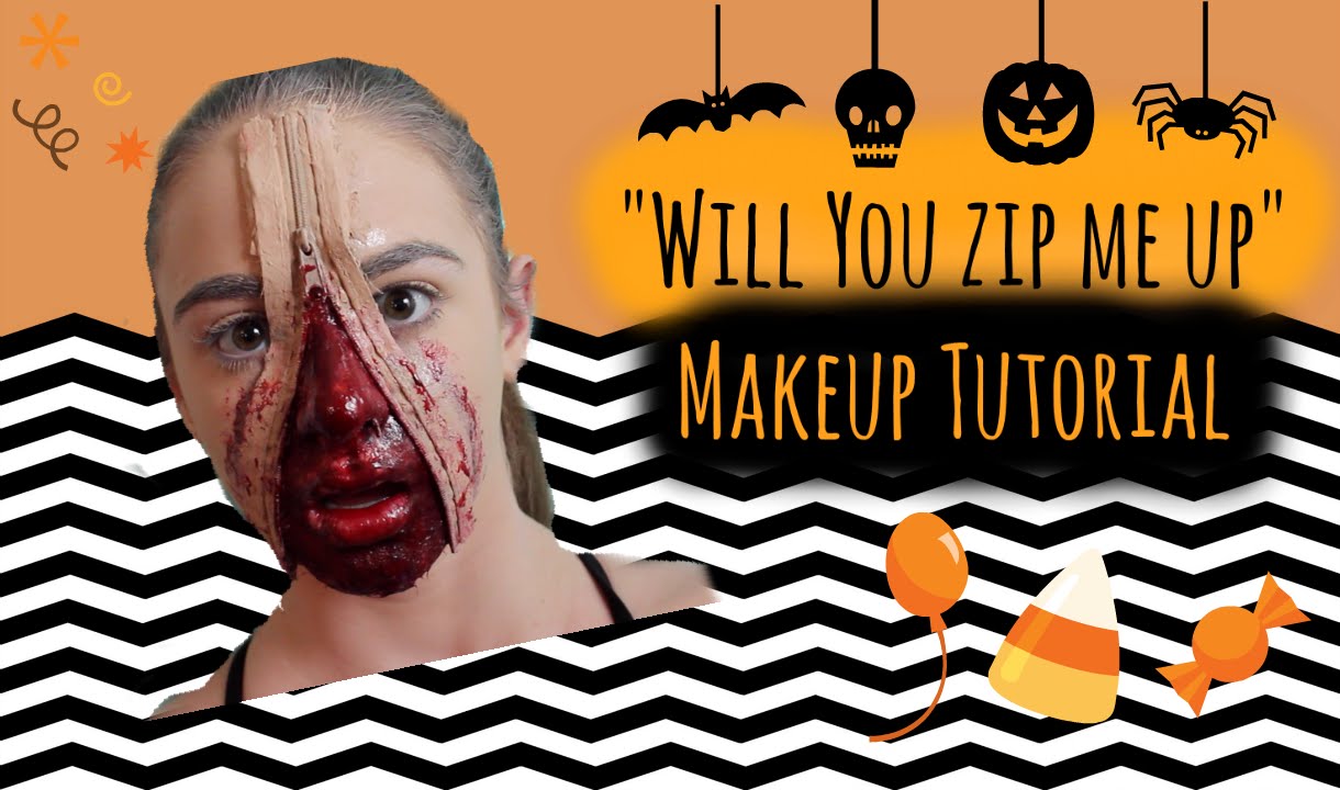 Will You Zip Me Up? | Halloween Makeup Tutorial - YouTube