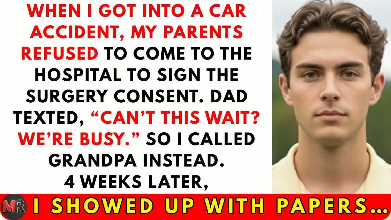 “Can’t This Wait？ We’re Busy,” Dad Texted After My Accident  Later, I Returned With The Papers…
