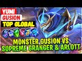 Monster Gusion VS Supreme Granger &amp; Arlott [ Top Global Gusion ] yumi - Mobile Legends Emblem Build