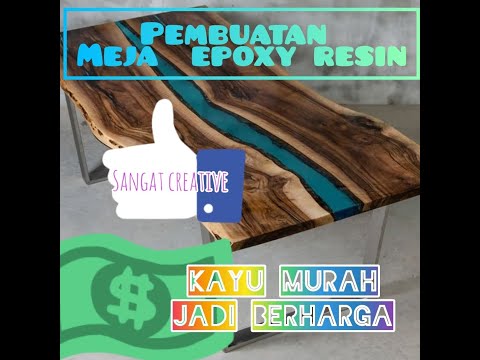 Bikin meja  dari  kayu  di bakar YouTube