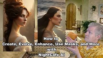 Easy way to Create Artwork in Nightcafe, Use Masks, Change Seeds, Model Versions, Evolve, Enhance