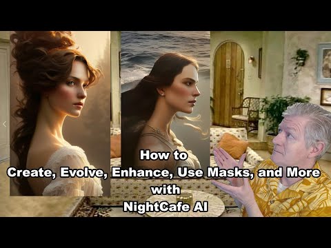 Easy way to Create Artwork in Nightcafe, Use Masks, Change Seeds, Model Versions, Evolve, Enhance