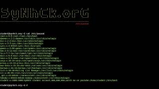 Synhck - Linux Privilege Escalation Via Etcpwd Wrong Permissions. Tldr