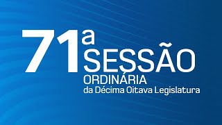 71ª Sessão Ordinária da Décima Oitava Legislatura - TV CÂMARA ITANHAÉM