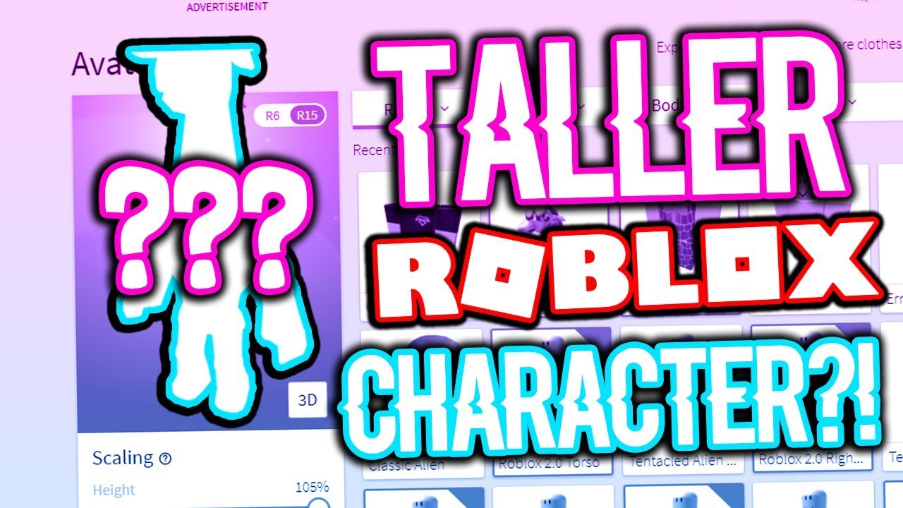 How To Make Your Roblox Character Taller Guaranteed Youtube