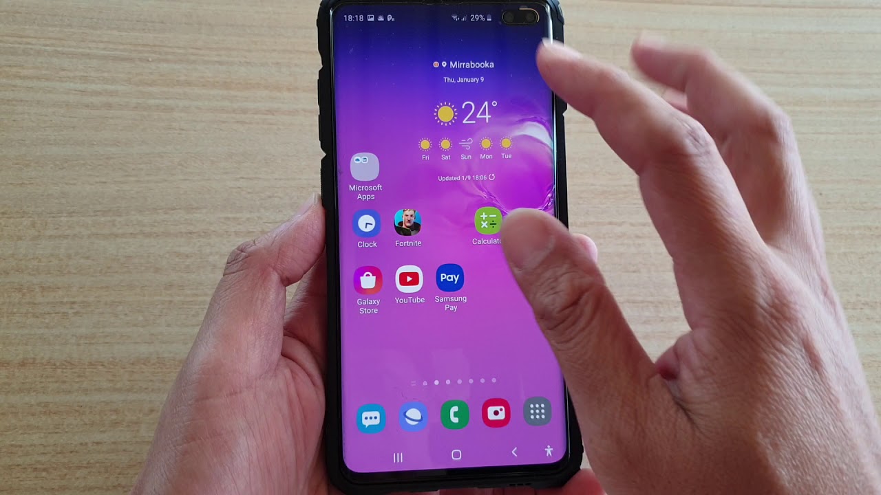 How To Unlock / Lock Home Screen App'S Icon | Galaxy S10 / S10+