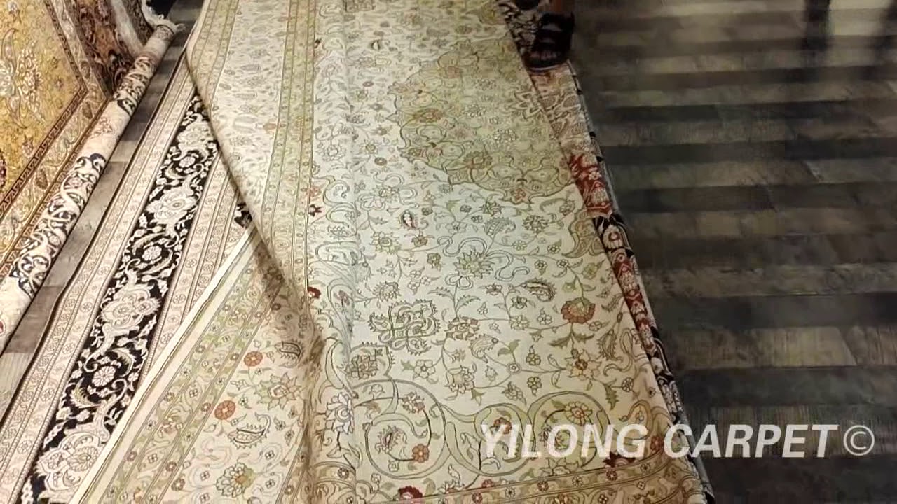 Silk Persian Carpet Oriental Handmade Rug