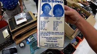 80S Paper Milk Carton Missing Children 1981 1984 Holly Ann Hughes Luke Aaron Tredway Douglas Wright