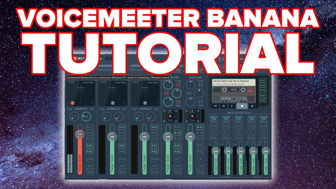 How to use Voicemeeter Banana Tutorial YouTube