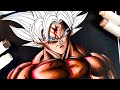 Drawing Goku Ultra Instinct Skin | #shorts