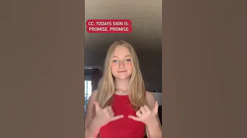 Promise In American Sign Language Asl Educational Americansignlanguage Learninglanguages 