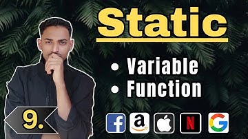 Static Keyword in C++ | Static Variables & Functions Explained with Code