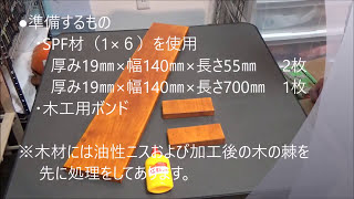 【ド素人DIY】  コの字に作るだけで台になる⁉