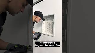 17” Legrand Recessed Media Box installation with MC Cable #legrand #HomeImprovement #frametv
