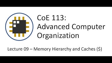 CoE 113 1s2223 | Lecture 09 - Memory Hierarchy and Cache Basics | Ryan Antonio | Tagalog and English