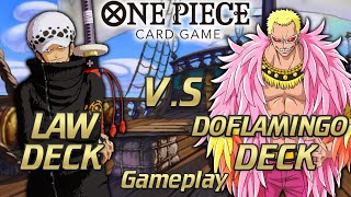 BEST DOFLAMINGO VS TRAFALGAR LAW BATTLE! : ONE PIECE CARD GAME