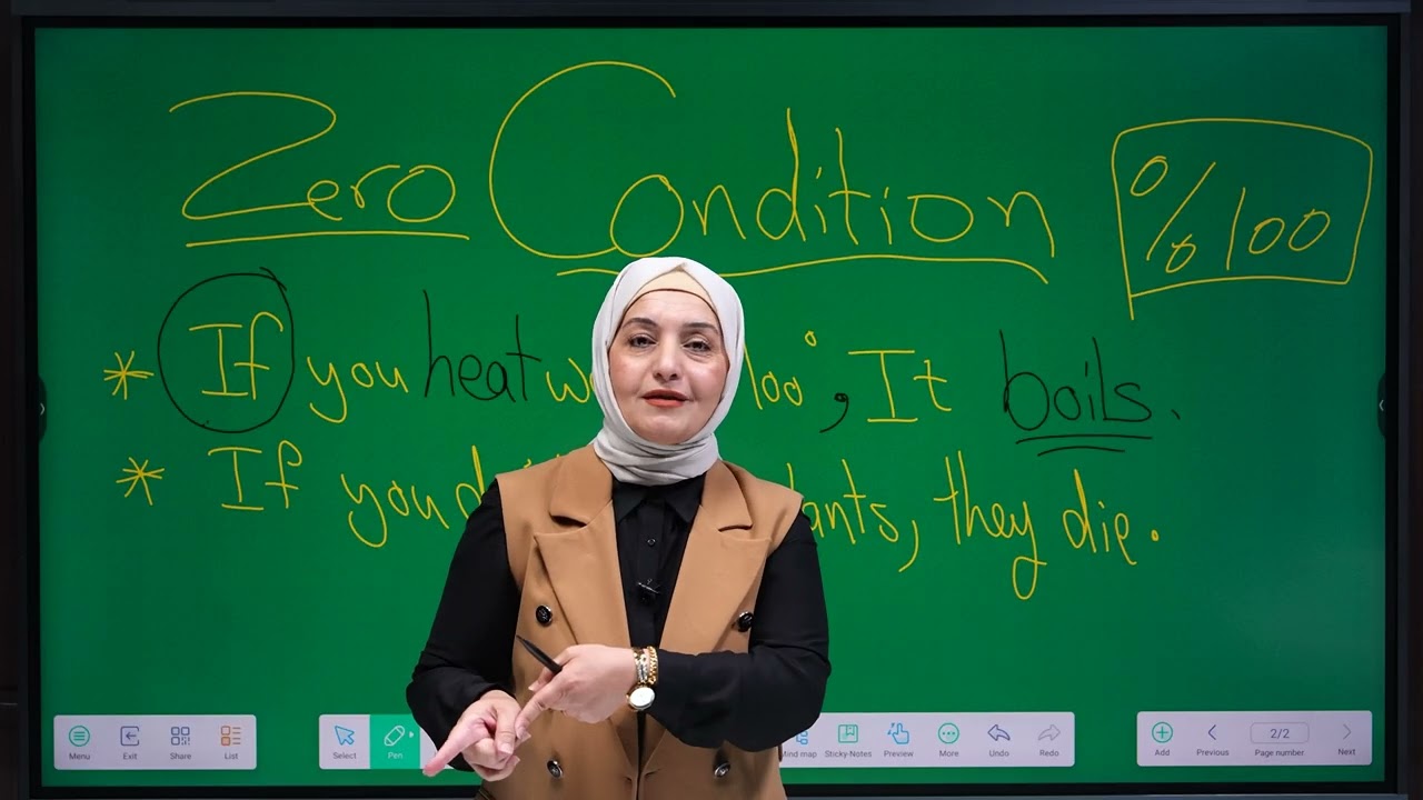 اليونت الثالث -if conditional (zero/first) المحاضرة الاولى - الست ريم الطائي