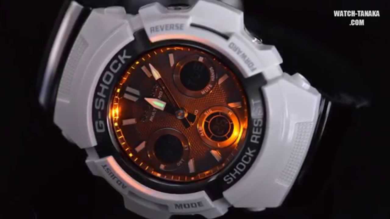 CASIO G-SHOCK White and Black Series MULTIBAND6 AWG-M100GW-7AJF 