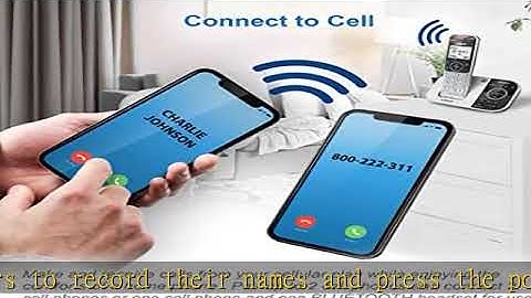 VTECH VS112-2 DECT 6.0 Bluetooth 2 Handset Cordless Phone for Home with Answering Machine, Call Blo