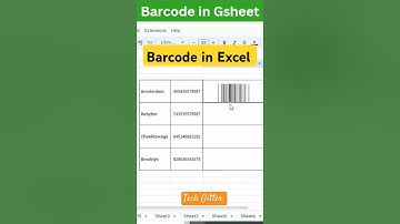 Generate Barcodes in Excel or Google Sheets ✅
