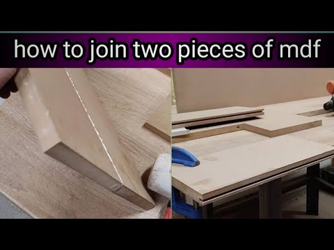 Mdf Junction Example how to join two piece of mdf #woodworking #skills #ytvedio - YouTube
