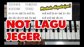Download lagu JEGER - Not Lagu Piano / Pianika untuk Drum Band / Marching Band Mudah Dipelajari