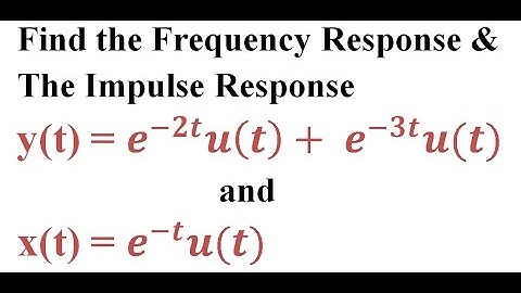 Q6. a. Finding the Frequency Response & Impulse response | EnggClasses