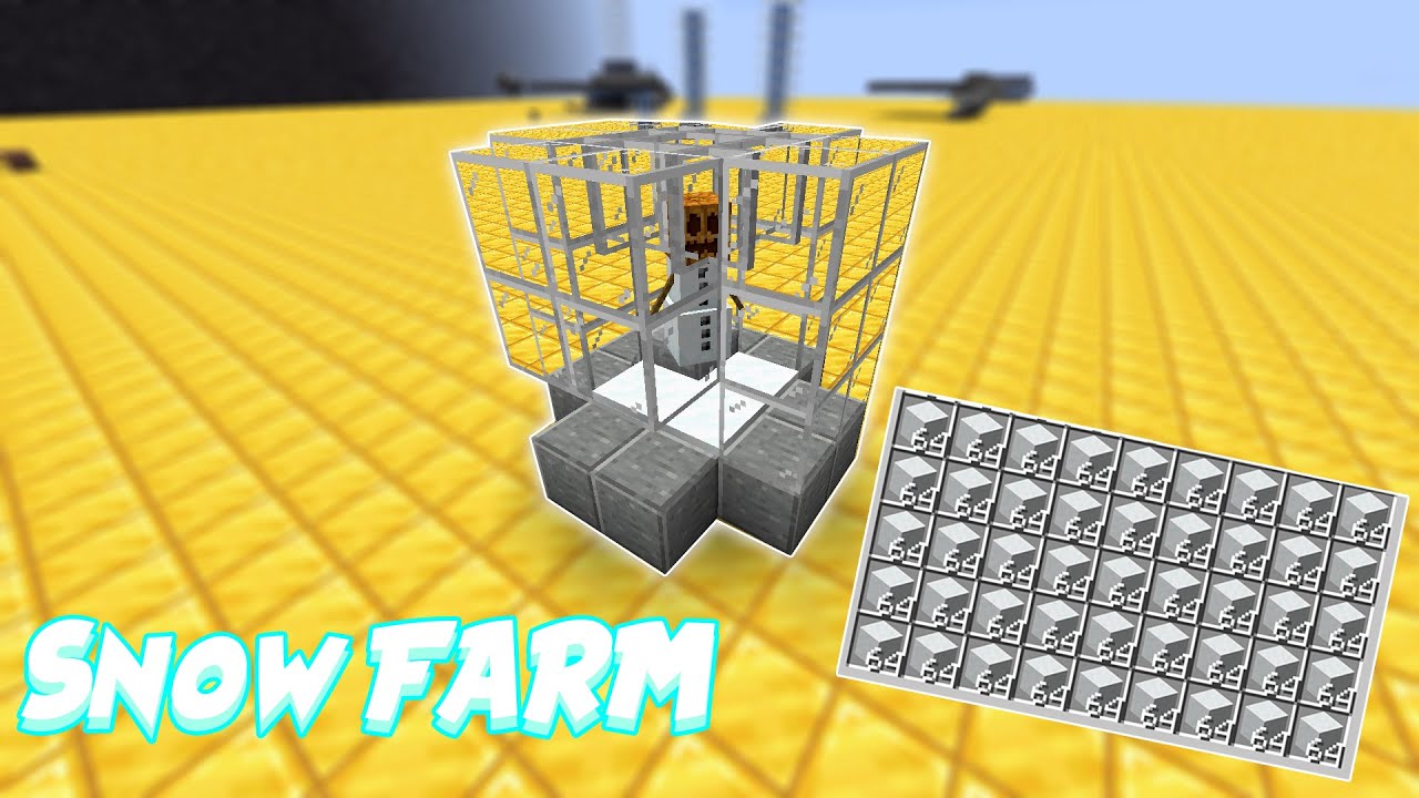 [TUTO]FARM NEIGE (facile) - MINECRAFT 1.17 - YouTube
