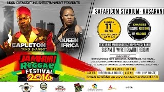 Jamhuri Reggae Festival 2016 Promo: Capleton, Queen Ifrica, Wyre, Gravitti Band and Many More