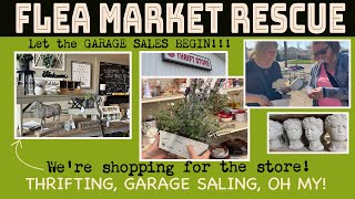 LET THE GARAGE SALES BEGIN! COME THRIFT STORE SHOPPING AND GARAGE SALING WITH US FOR THE SHOP!