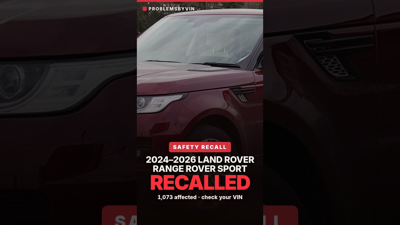 2026 Land Rover Range Rover Sport recall — video thumbnail