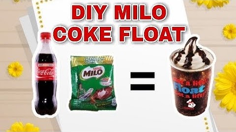 Subukan nyo ito lasang Coke float ng Jollibee | DIY MILO COKE FLOAT