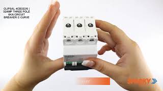 CLIPSAL 4CB332-6 | 32amp Three Pole 6kA Circuit Breaker C Curve