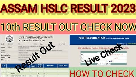 How to Check Assam Hslc Result 2023 ? Assam 10th Result 2023 Kaise Dekhe