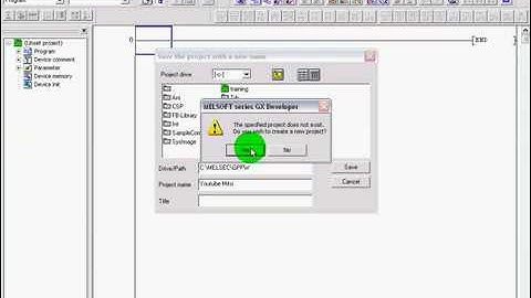 1Mitsubishi GX Developer Introduction Tutorial 1 avi